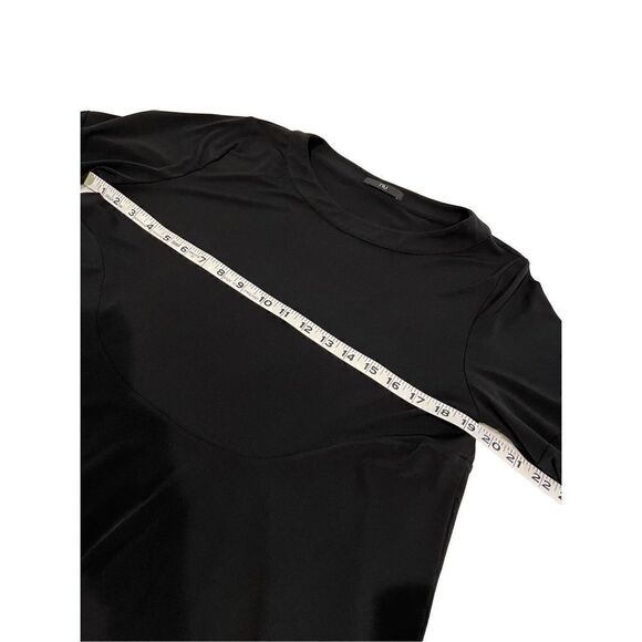nu long sleeve black tunic with fringed bottom - M - Picture 6 of 7